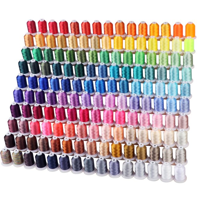 Kit de hilos para bordar New brothread, 150 colores, carretes de 1000 m