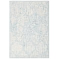thumbnail image 2 of SAFAVIEH Abstract Clarette Geometric Wool Area Rug, Ivory/Turquoise, 4' x 6', 2 of 11