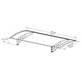 thumbnail image 2 of Canopia by Palram Lyra Twin-Wall Door Cover Awning, 2 of 5
