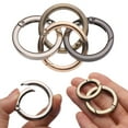 thumbnail image 5 of 1pc 19/25/32/38mm Plated Gate Round Push Trigger Spring O-Ring Buckles Snap Clasp Clip Carabiner Purses Handbags Bag Belt Buckle BLACK 19MM, 5 of 8