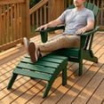 thumbnail image 5 of Folding Adirondack Ottoman HDPE Outdoor Adirondack Chair Footrest for Outside Indoor,19.7in W,Forest, 5 of 6