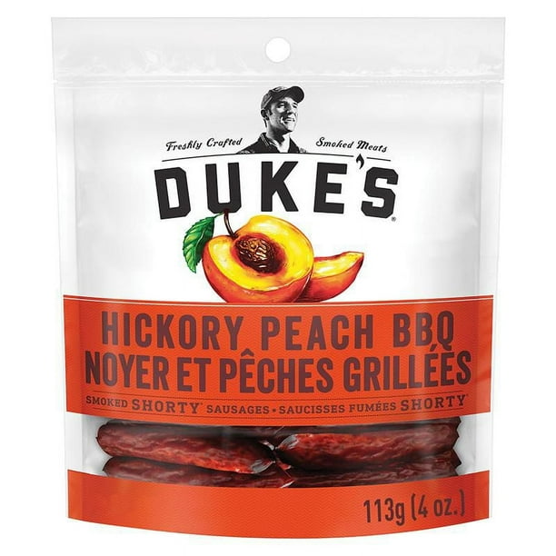 Saucisses de Duke smoked Shorty-Hickory Peach BBQ 113g