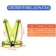 thumbnail image 4 of Chaleco reflectante para bicicleta, chaleco de seguridad, chaleco de seguridad ajustable ligero para correr, motocicleta, correr reflectante para adultos, niños Feliz Sencillez, 4 of 5