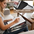thumbnail image 5 of Haosy Accordion File Organizer Zipper Binder 500 Sheet 6-Tab Expanding File Folder Multi-Pocket 1.2 Inch 3 Ring Path with Trees and Flowers, 5 of 7