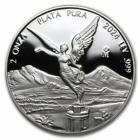 2024 Mexico 2 oz Silver Libertad Proof (In Capsule)