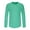 Green, variant on JURANMO Men's Gym Workout Tees Solid Color Lightweight Breathable Long Sleeve T Shirts Casual Crewneck Pullover Tops Deals of Today Orange XL