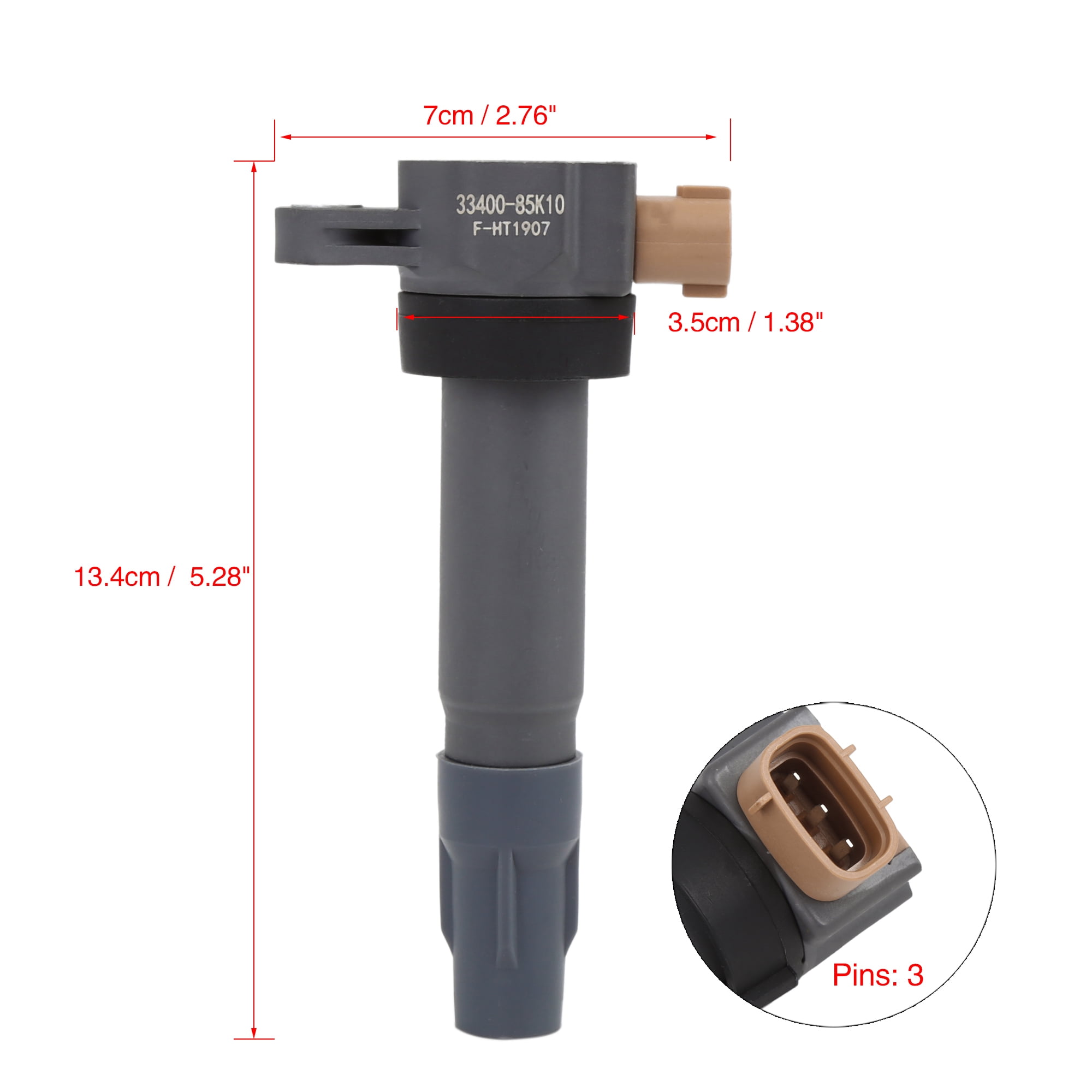 Unique Bargains Ignition Coil for Suzuki JIMNY JB23W K6A