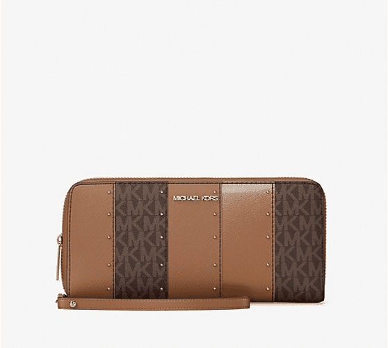 Michael Kors Jet Set Travel Large Trifold Leather/PVC Wallet