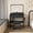 Black, variant on HICOMILA Vanity Desk with Large Mirror and Lights, Modern Makeup Vanity Set with Power Outlet and Hair dryer holder, 5 Drawers , 3 Lighting Color Adjustable Dressing Table for Bedroom, White Color