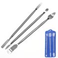 thumbnail image 1 of RV Juego de Spudger de metal, 3 piezas, herramientas de desmontaje de apertura de Spudger de metal de doble extremo, kit de herramientas de reparación de teléfono móvil/IPad/tableta/ordenador portátil Rojo Verde, 1 of 5