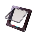 thumbnail image 3 of Durable Cat Dogs Flap Doors Kitten Gate 4 Ways Locking Tunnel Replacement Lockable Pets Door for Screen Window Exterior/Interior Puppy Doggie Brown, 3 of 9
