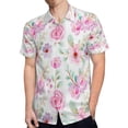 thumbnail image 4 of High Quality Hawaiian Shirts for Men Short Sleeve Aloha Beach Shirt Floral Summer Casual Button Down Shirts Blouses CNY887, 4 of 7