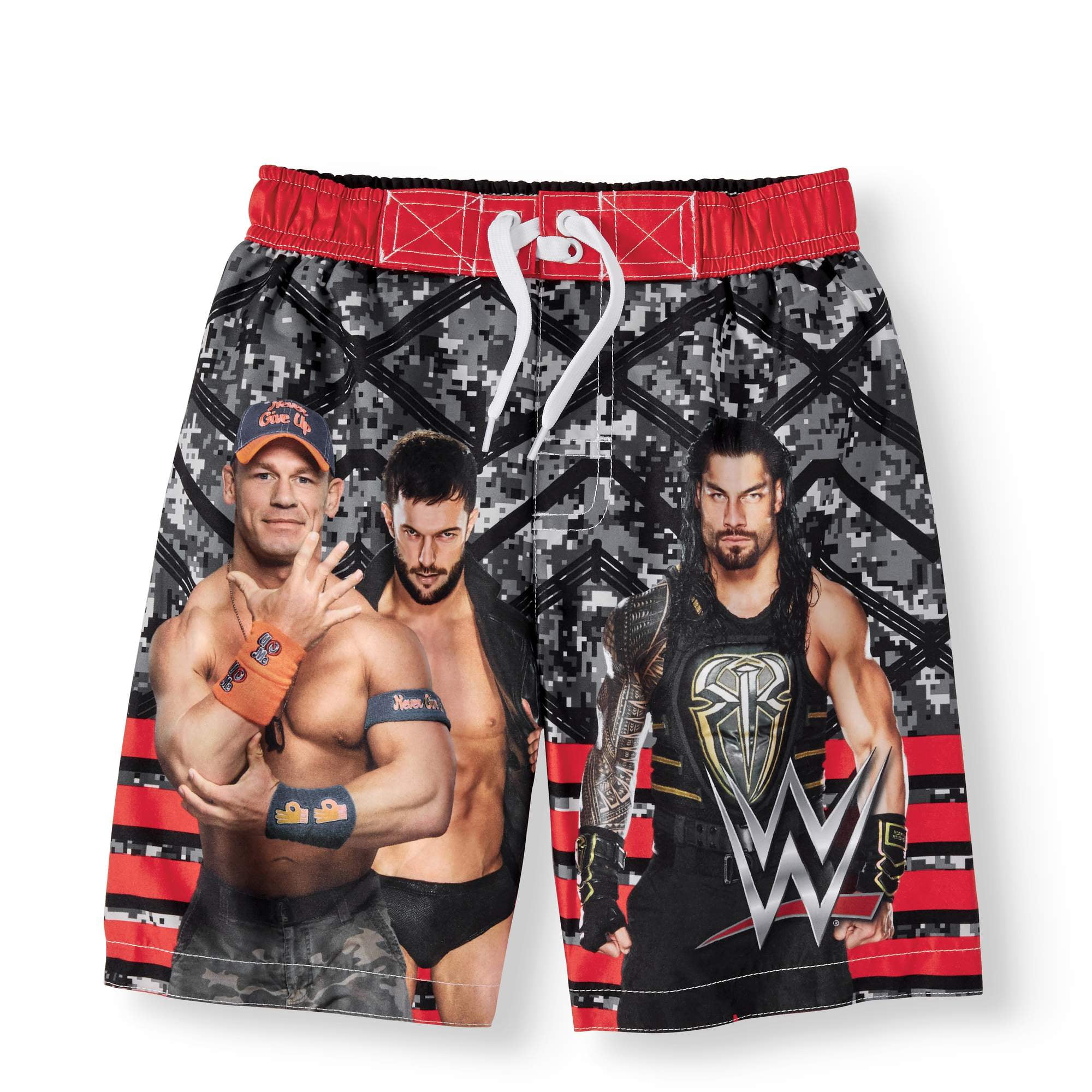 Size XL 14/16 NEW WWE Wrestling Boys' Swim Trunks Board Shorts Quick Dry UPF 50 