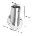 thumbnail image 2 of AURARMLET Closet Pole Socket Heavy Duty Rod Brackets for Closet Organization 2Pcs, 2 of 8
