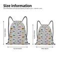 thumbnail image 2 of Sigee Hello for Drawstring Bag String Backpack for Sports, Gym, Swimming, Beach, Travel-Medium, 2 of 6
