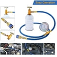 thumbnail image 1 of 59' Air Conditioning AC R134A Refrigerant Charging Hose Kit with Pressure Gauge, R134A Can Touch Quick Steam, R410A Straight Joint Adapter~8112, 1 of 1