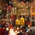 thumbnail image 3 of Liomus Flickering Flameless Candles, LED Pillar Canldes with String Light,Battery Operated Remote Control Timer Flameless Candles for Wedding Ch, 3 of 9