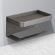 thumbnail image 4 of Portarrollos de papel higiénico montado en la pared sin taladro para baño (gris) Likrtyny  Libre de BPA, 4 of 6