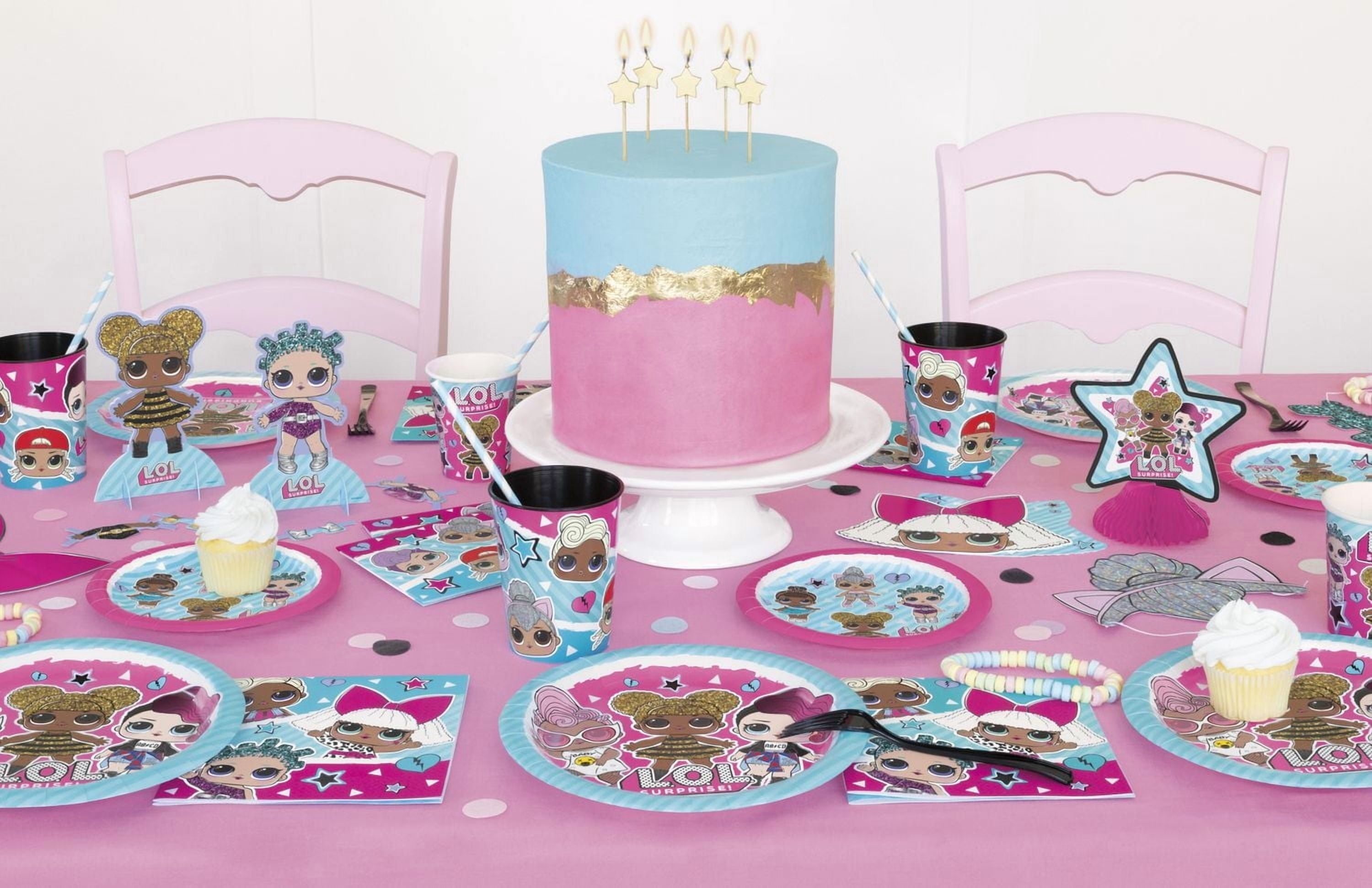 serviettes en papier LOL Surprise, 16CT 2 plis, chacun mesure 16,5 x 16,5 cm plié