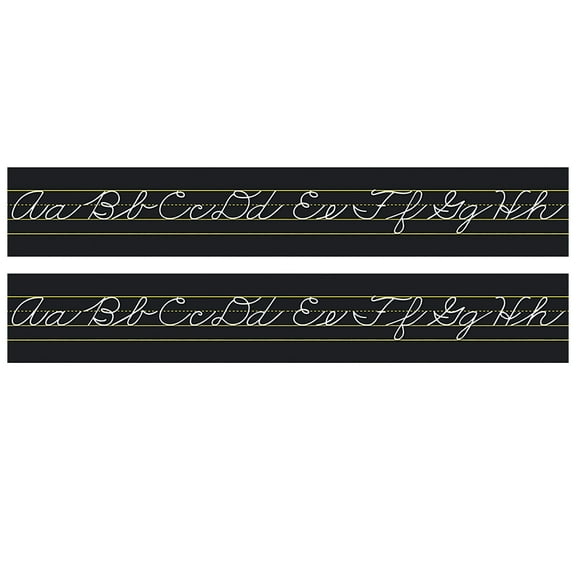 North Star Teacher Resources Alphabet Lines Black Traditional Cursive, Pack of 2