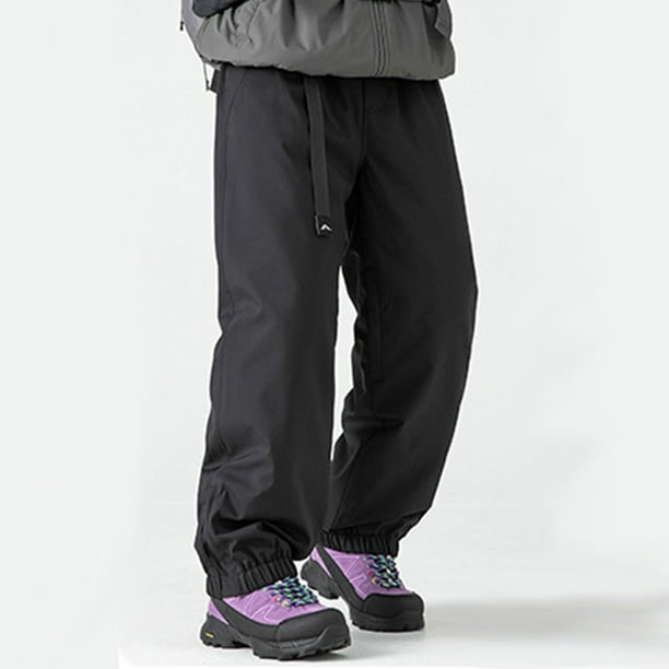 Ceisia Men Solid Color Gift Windproof Waterproof Warm Multi Pocket Ski Pants