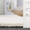 thumbnail image 4 of SAFAVIEH Novelty Braxton Solid Area Rug, Ivory/Beige, 5' x 8' Scalloped, 4 of 10