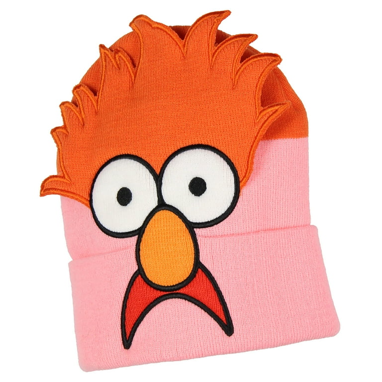 Disney The Muppets Beaker Beanie 3D Character Face Knit