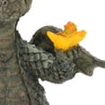 thumbnail image 2 of Baby Dragon Reading Book Statue Waterproof Lovely Durable Resin Dragon Sculpture For Garden Wall Office, 2 of 21