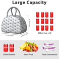 thumbnail image 4 of Polar Bear Cartoon Lunch Box for Women – Insulated Reusable Lunch Bag with Thermal Function, Large Capacity for Office, Beach & Picnics (Brown Aesthetic Design), 4 of 4