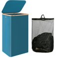 thumbnail image 5 of Slim laundry basket with lid, narrow version with removable bag, foldable laundry basket with handle, suitable for bathrooms, bedrooms and laundry roo, 5 of 5