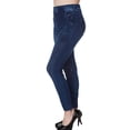 thumbnail image 2 of Mujeres Azul Leggings de Mezclil s Pantalones Deportivos Elásticos Jeggings S - XL - Azul, SG Sunnimix Leggings de Yoga para Gimnasia, 2 of 8