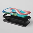 thumbnail image 2 of Flamingo For All iPhone Series Protective Phone Case Tropical Pink Blue Multi-color, 2 of 7