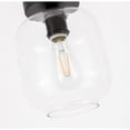 thumbnail image 5 of Collier 1 light Black and Clear glass Flush mount, 5 of 14