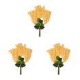 thumbnail image 3 of Kearding 12 piezas de vid de glicinia falsa, flores artificiales de ratán, para colgar en la pared, autoensamblaje, sala de estar, jardín, Type1 NO1, 3 of 6