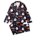 thumbnail image 7 of SJLDQY Halloween Girls Pajama Sets Button Down Long Sleeve Shirts Pants 2 Piece Pjs Set Fall Winter Sleepwear Cozy Soft Loungewear Sets for Girls, 7 of 7
