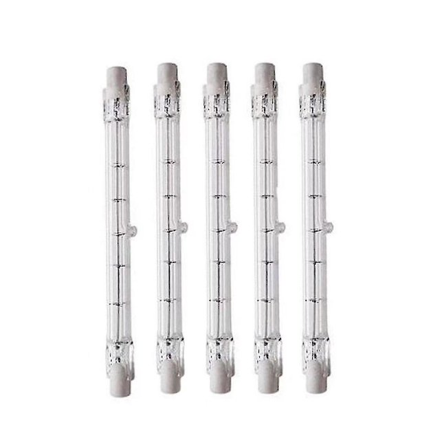 Bombilla halógena tipo lápiz regulable R7s de 189 mm y 100 W, CA 220-240 V, J189, reflector halógeno lineal para paisaje, seguridad y alumbrado público (juego de 5)