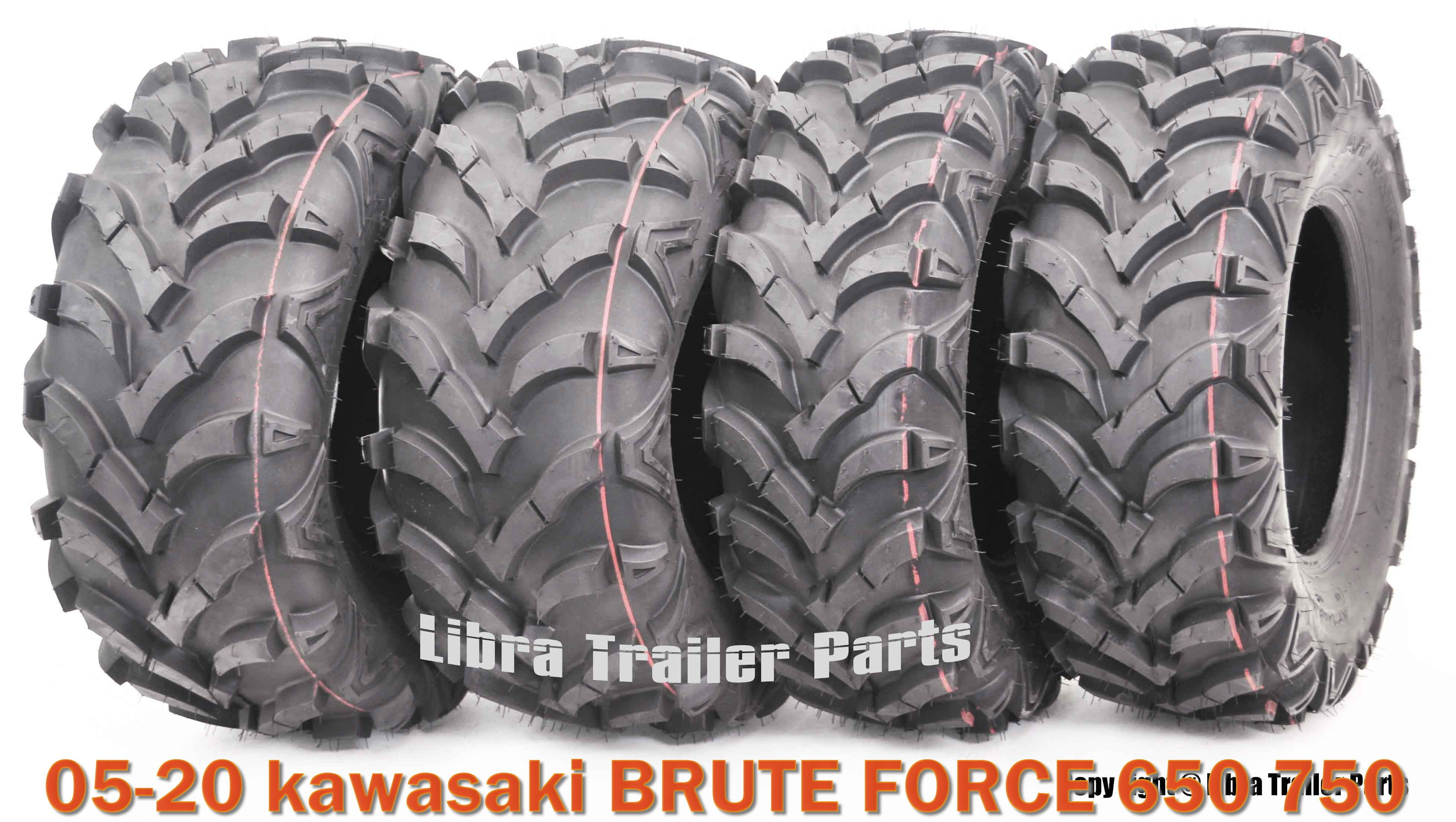 RPM 2005-2017 Kawasaki 750 Brute Force Front Snow Chains Tire Size 25x8x12 