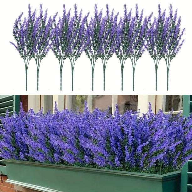 Plantas Artificiales de Exterior, Plantas Colgantes de Interior y Exterior, para Reverdecer Jardines, Porches, Bodas, Casas Rurales, Decoración Exterior, Terrazas.