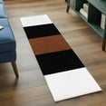 thumbnail image 4 of Brown Black White 2'x6' Runner Rug, Contemporary Boho Modern Art Washable Non-Slip Area Rugs for Hallway Kitchen Floor Bedroom Entryway, Laundry Carpet Decoration Indoor Mat, 4 of 9