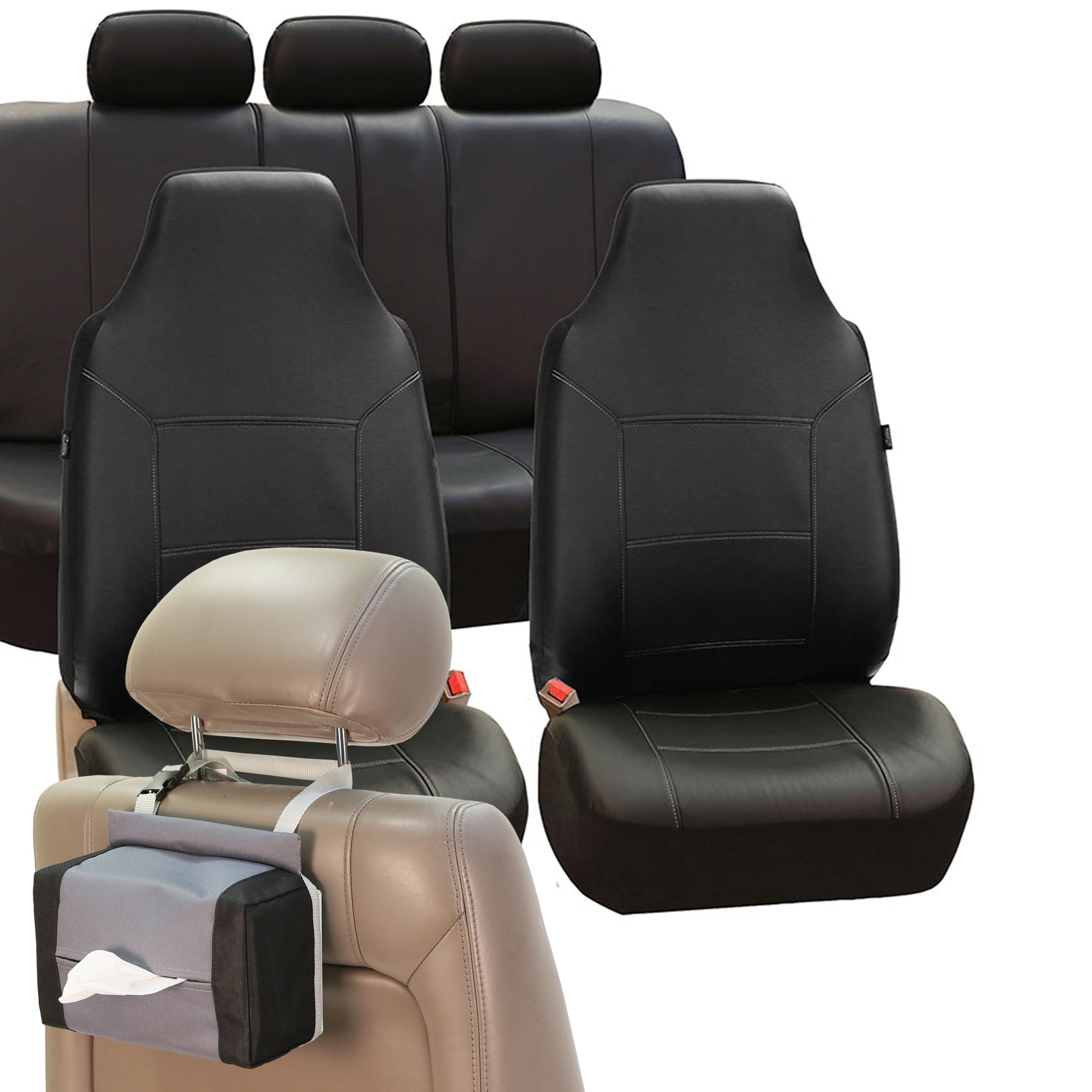 Royal Leather Car Seat Covers for Highback Seat Auto, Full Seat Covers