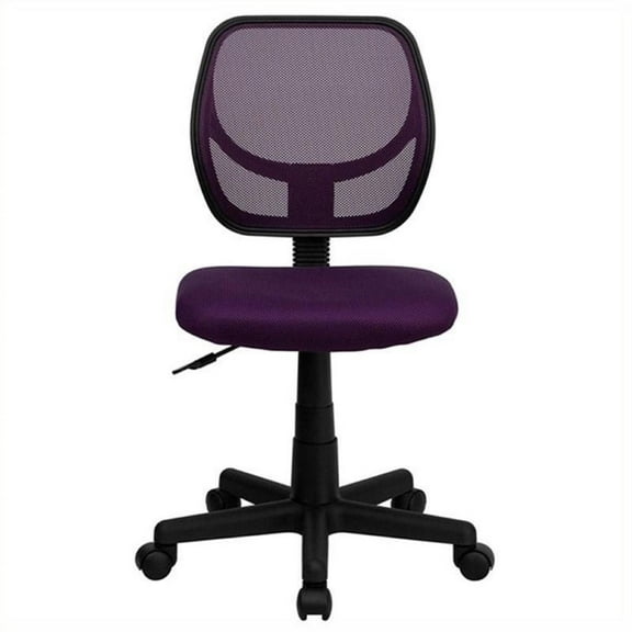 Scranton & Co Mid-Back Mesh Task and Office Chair in Purple