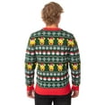 thumbnail image 3 of Pokemon Men's Santa Pikachu Holiday Fair Isle Ugly Christmas Sweater, 3 of 6