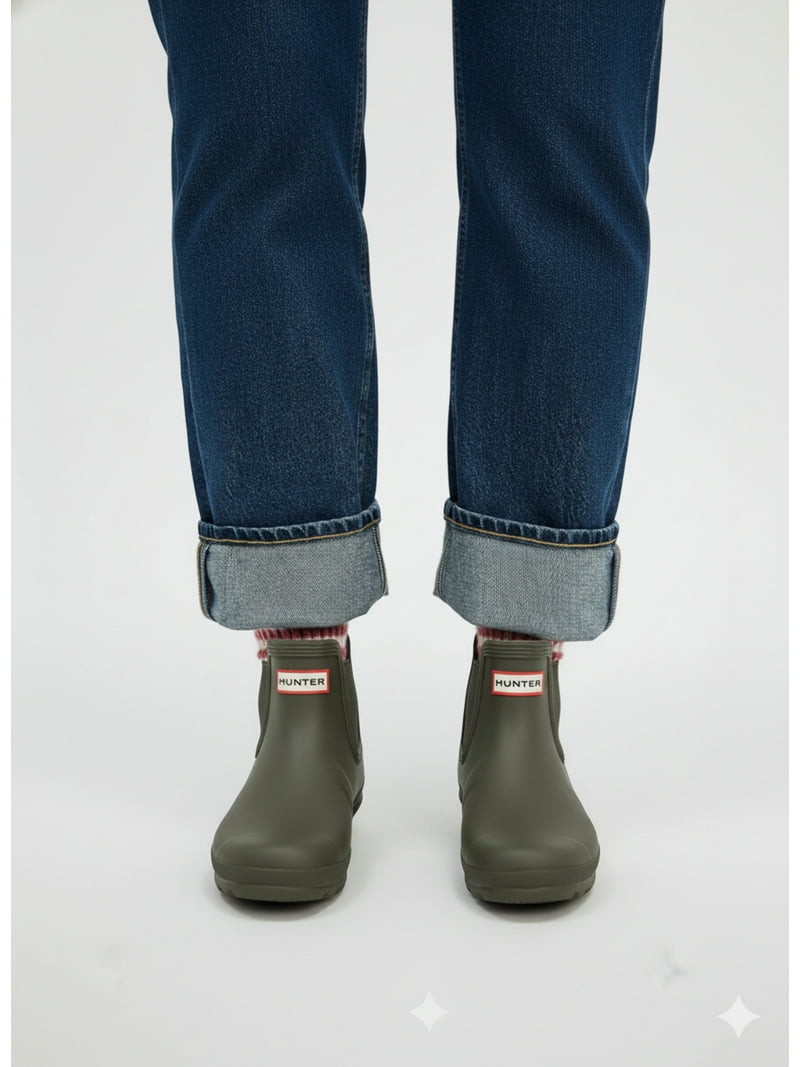 Hunter Women's Original Chelsea Boots Olive Leaf WFS2078RMA OVL