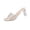 Summer Sandals # Beige, variant on Women's Rhinestone Clear Strap Sandals Crystal Transparent Block High Heels Dress Slide Open Toe Evening Party Wedding Shoes