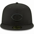 thumbnail image 2 of Men's New Era Black Cincinnati Reds Primary Logo Basic 59FIFTY Fitted Hat, 2 of 5