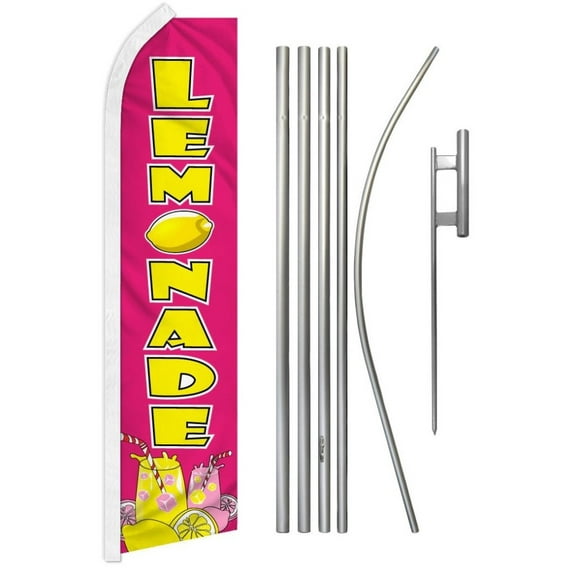 Lemonade Super Flag & Pole Kit