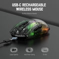 thumbnail image 5 of Mouse Gamer ATTACK SHARK X2 Inalámbrico Bluetooth 2.4G Recargable PixArt RGB 2400 DPI, 5 of 5