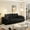 Black, variant on Holaki 3-in-1 Convertible Loveseat Foam Sofa Bed, 78.7" Oversized Floor Sleeper Couch with 4 Pillows & Armrests, Grey
