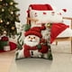 thumbnail image 2 of Fundas de almohada navideñas bordadas con decoración navideña, funda de almohada con diseño rústico impreso para sofá, decoración del hogar, funda de cojín de Papá Noel con gorro y bufanda rojos fest, 2 of 5