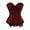 yue866-Red, variant on KHONTS Corset Top Bustier for Women Zipper Front Flower Sexy Burlesque Retro Tops Sky Blue XL